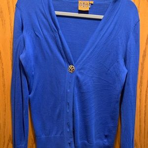 Royal Blue Tory Burch Cardigan